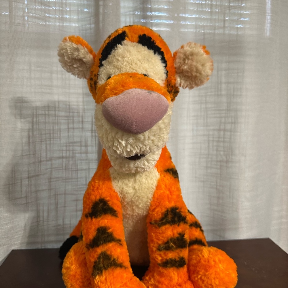 Orange and Black Plush Tiger Toy